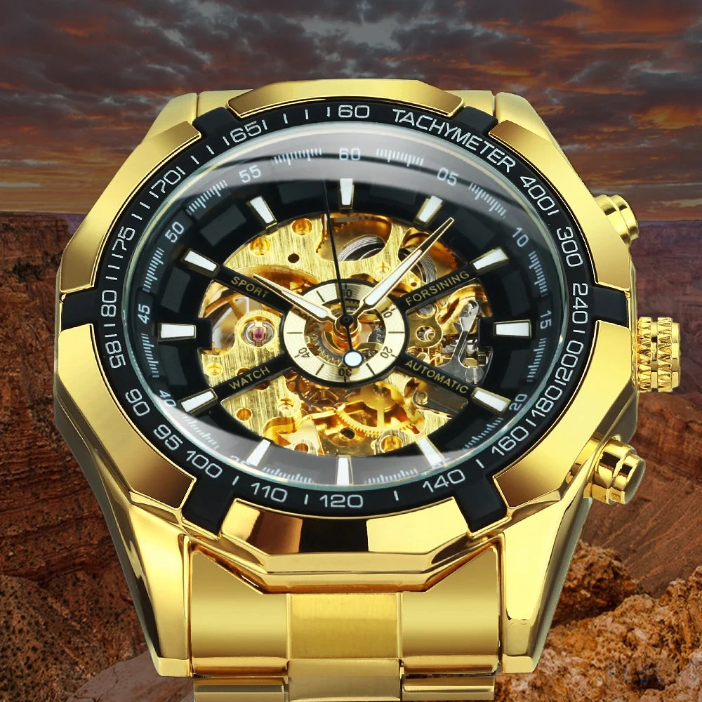 Reloj Mecanico De Acero Inoxidable