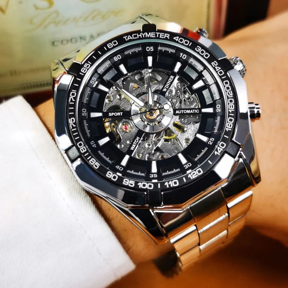 Reloj Mecanico De Acero Inoxidable