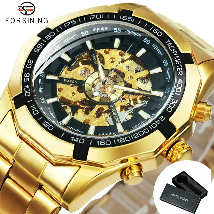 Reloj Mecanico De Acero Inoxidable